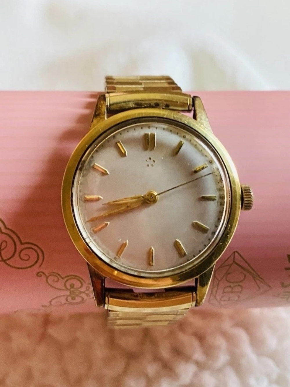 Vintage Eterna-Matic Spiedel Band Men's Swiss 1952 Wristwatch Gold Automatic